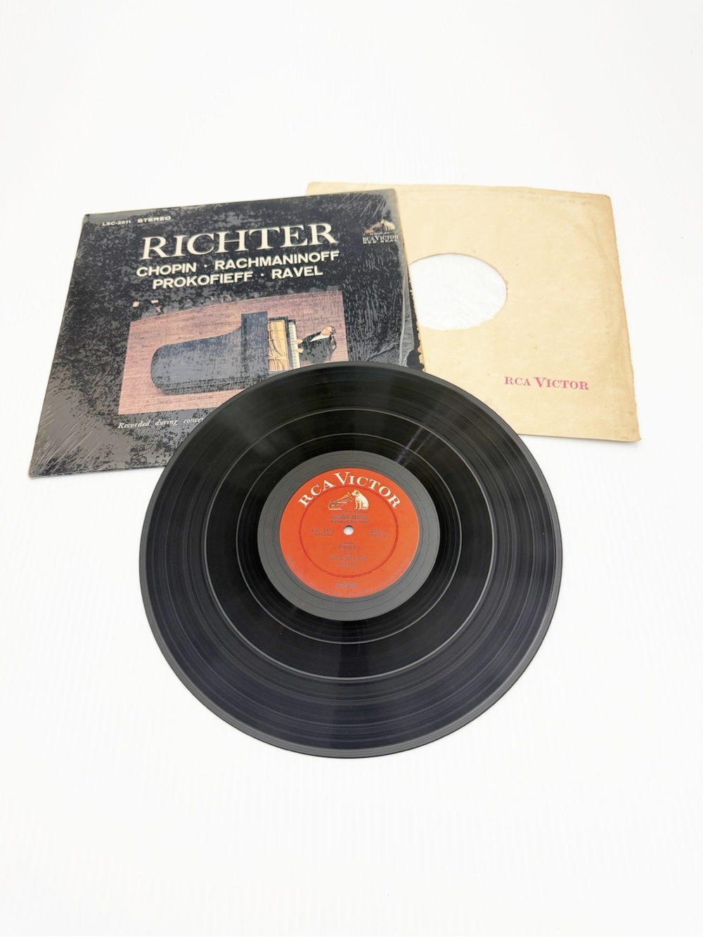 Vintage RCA Victor Red Seal Richter Recital Chopin Ravel Piano Vinyl Record LP